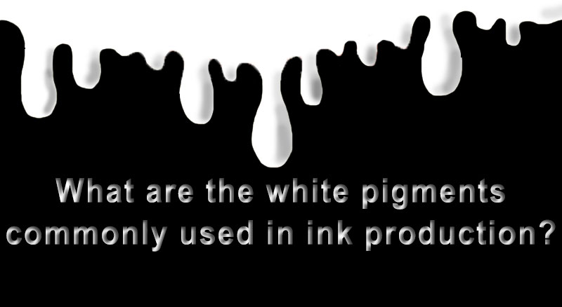 잉크 생산에 일반적으로 사용되는 흰색 안료는 무엇입니까?